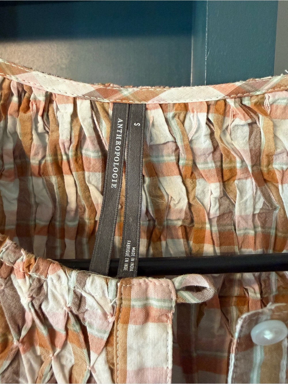 Anthropologie Small plaid top - Picture 2 of 6